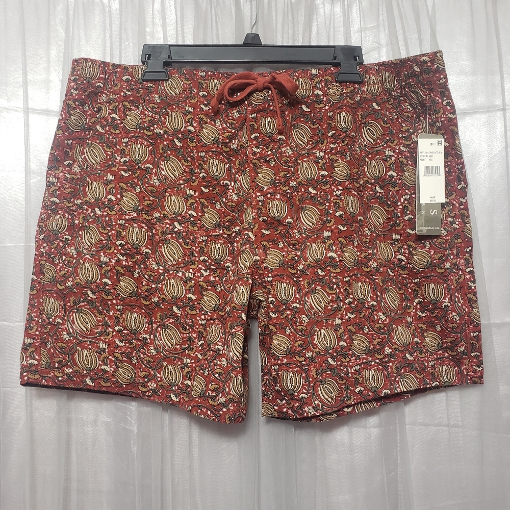 Jach's New York Sz XXL NWT Red Floral Shorts